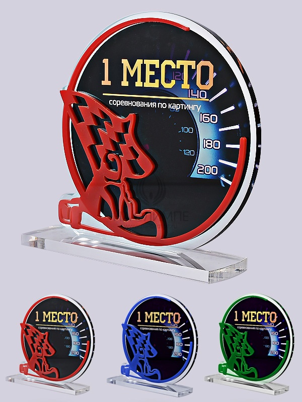 Приз из акрила 154 Rd Картинг, высота 16 см