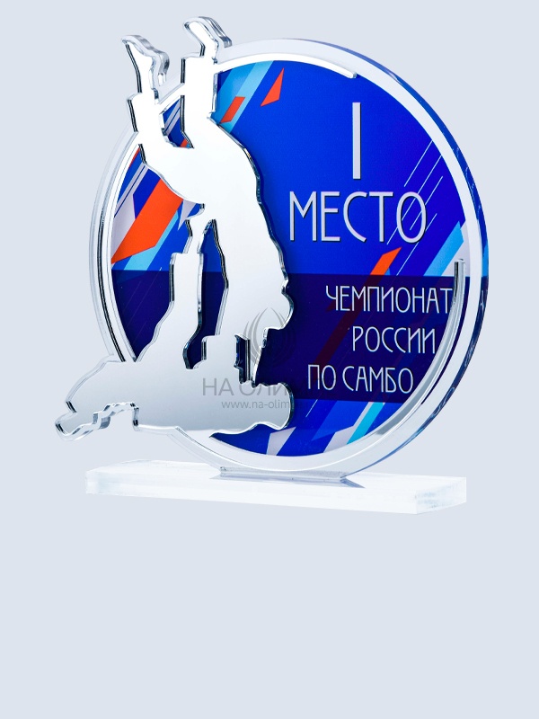 Приз из акрила 190 S Самбо, высота 16 см