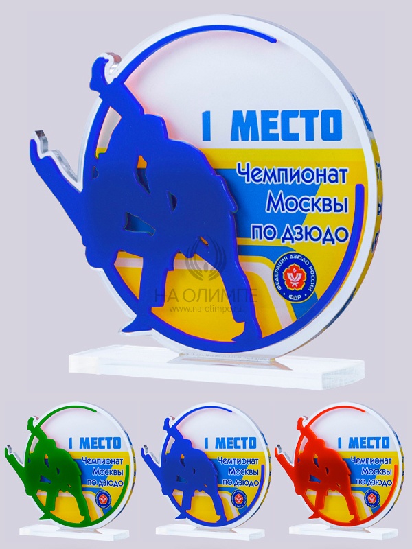 Приз из акрила 198 Rd Дзюдо, высота 16 см