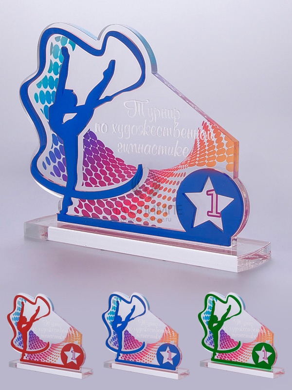 Приз из акрила 102 Rd Гимнастика, высота 12.5 см