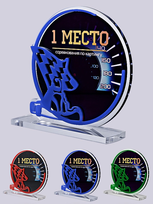 Приз из акрила 154 Rd Картинг, высота 16 см