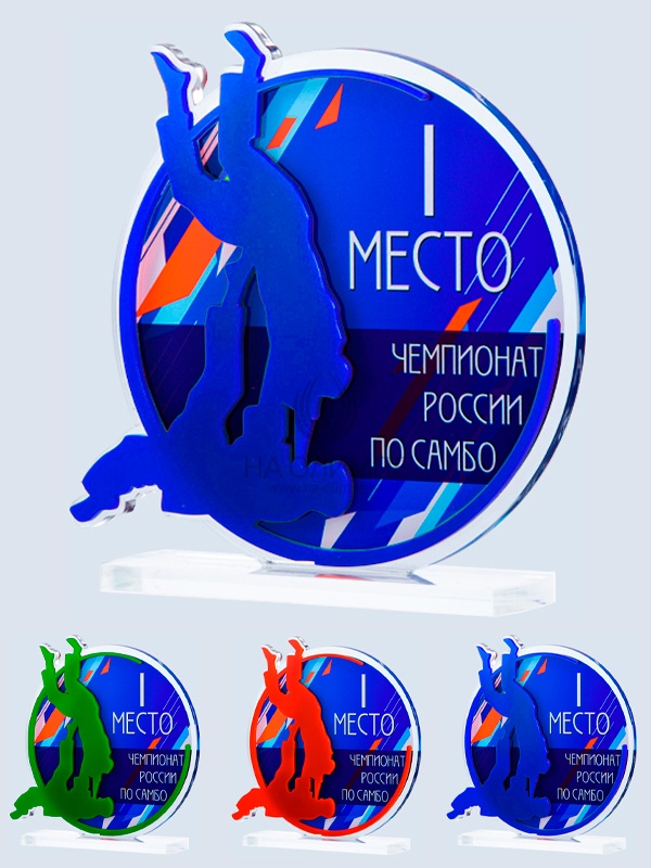 Приз из акрила 190 Rd Самбо, высота 16 см