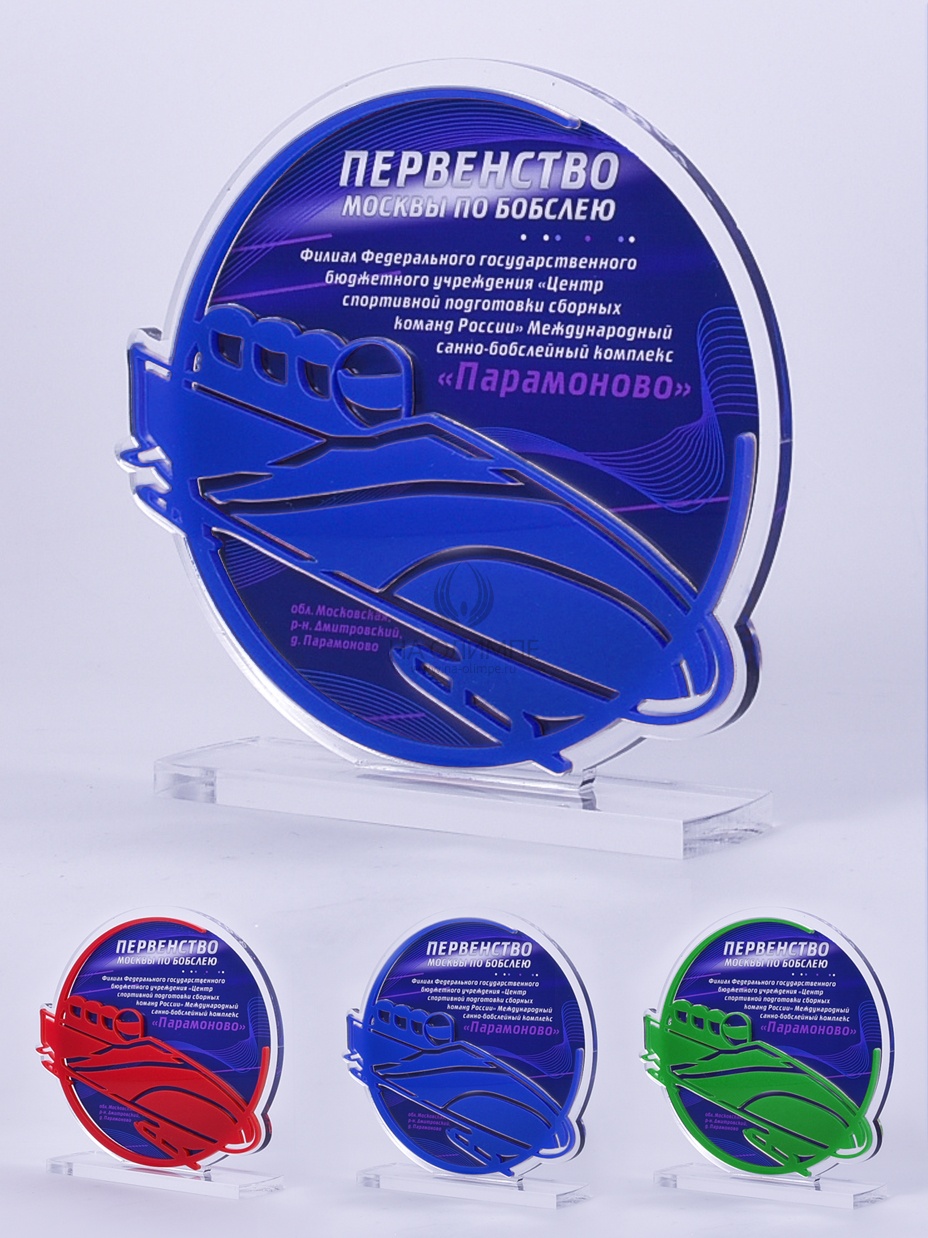 Приз из акрила 169 Rd Бобслей, высота 16 см
