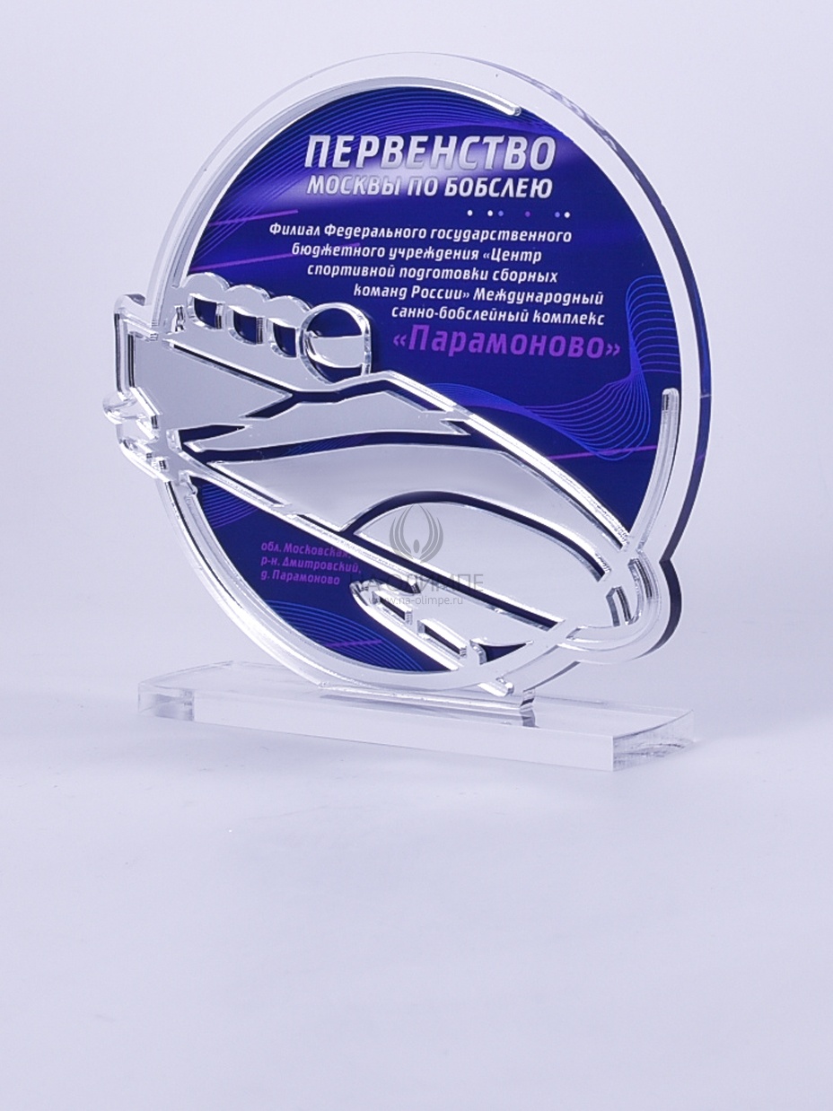 Приз из акрила 169 S Бобслей, высота 16 см