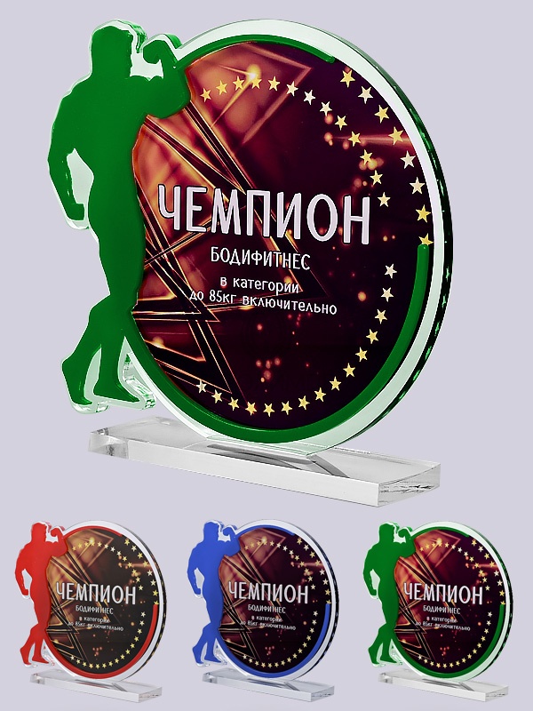 Приз из акрила 161 Rd Бодибилдинг, высота 16 см