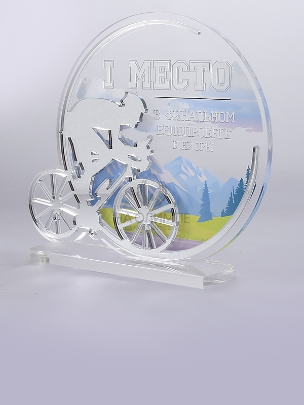 Приз из акрила 156 S Велоспорт, высота 16 см