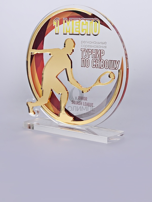 Приз из акрила 139 G Сквош, высота 16 см