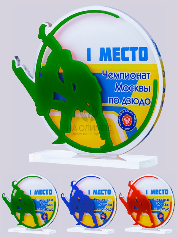 Приз из акрила 198 Rd Дзюдо, высота 16 см