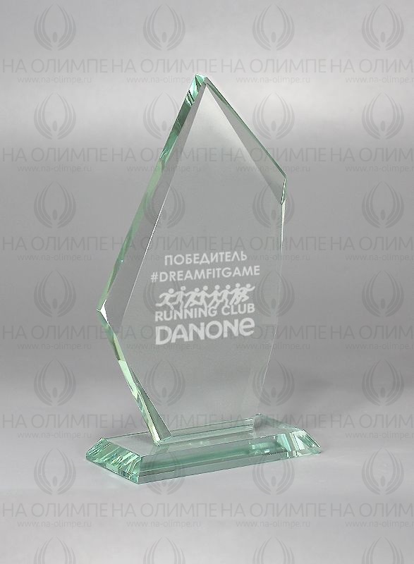 Награда 1650-160 с лазерной гравировкой, высота 16 см