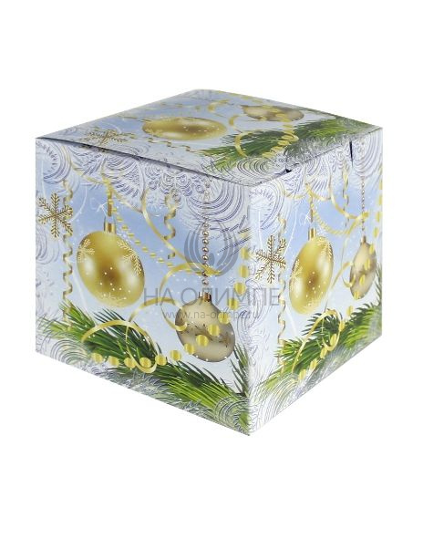 Коробка для кружки "Новогодние шары"