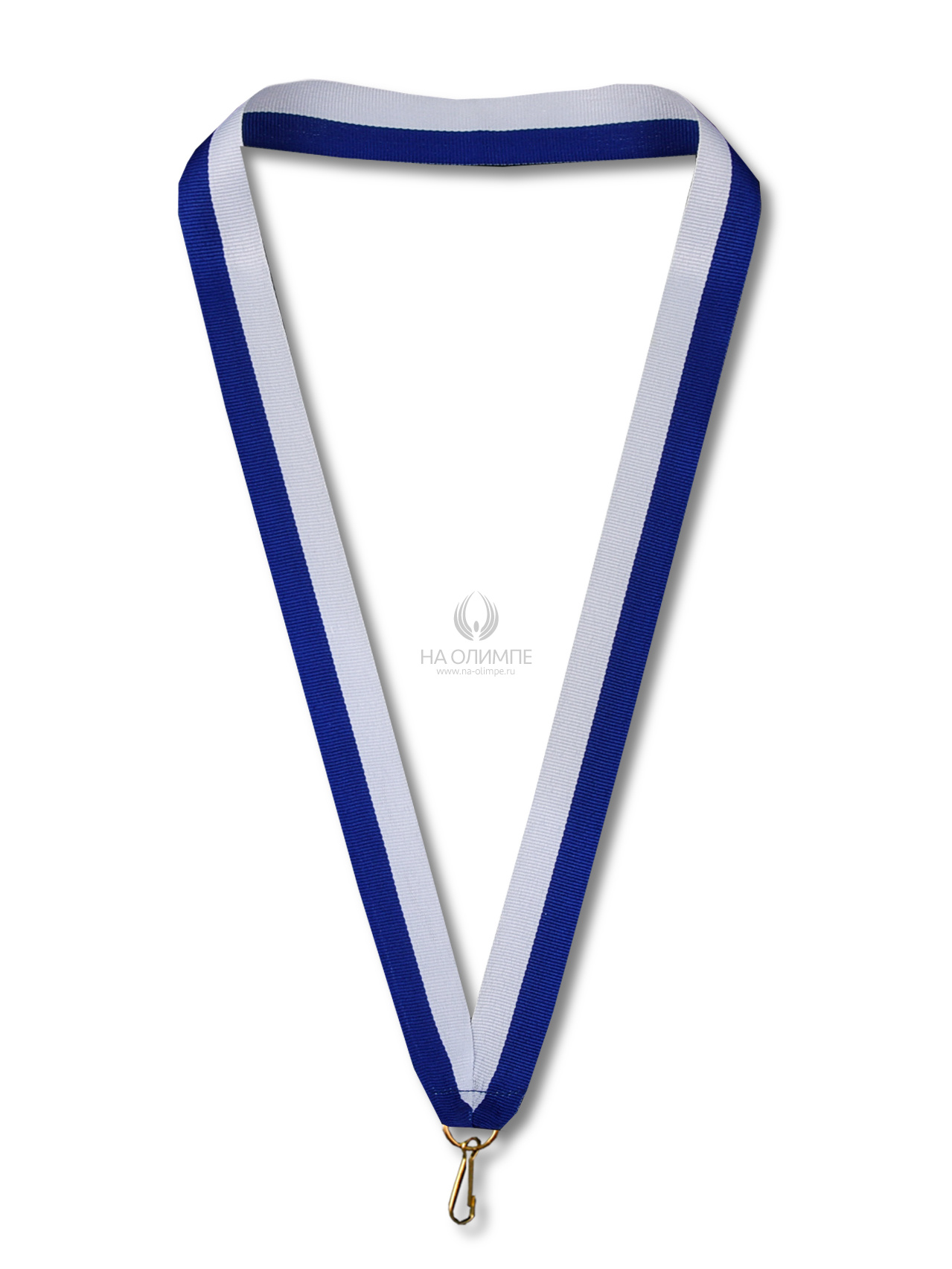 Лента для медали бело-синяя 11мм, ширина ленты 11 мм