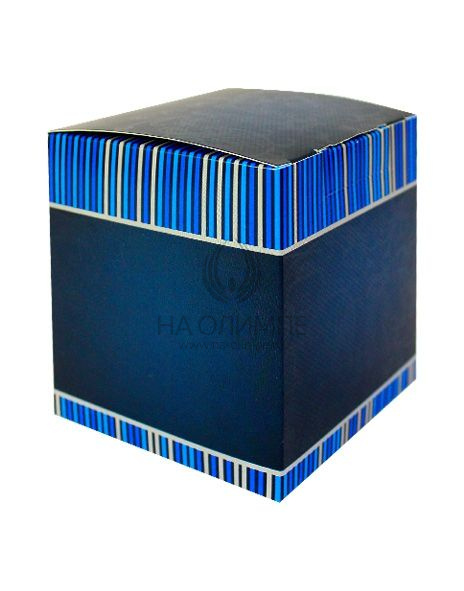 Коробка синяя с лаком для кружки