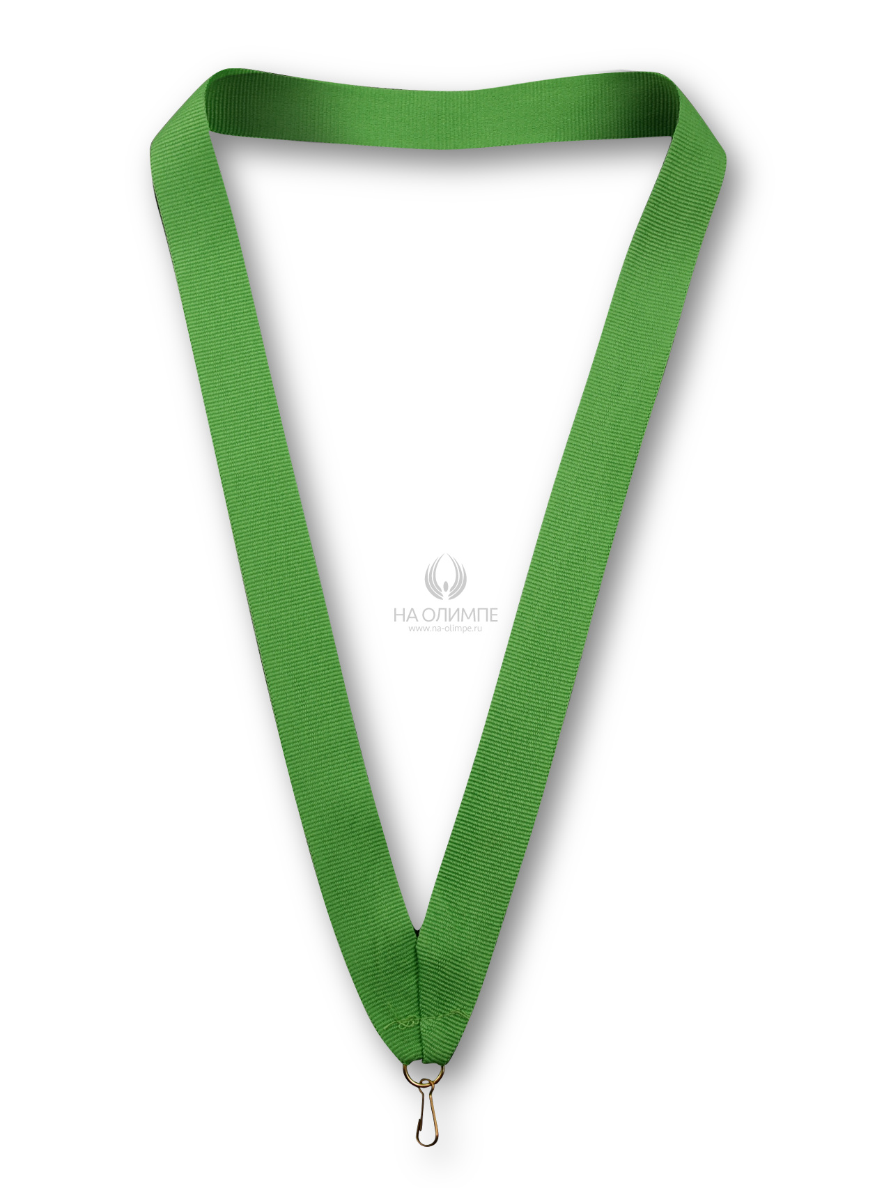 Лента для медали зеленая 11мм, ширина ленты 11 мм