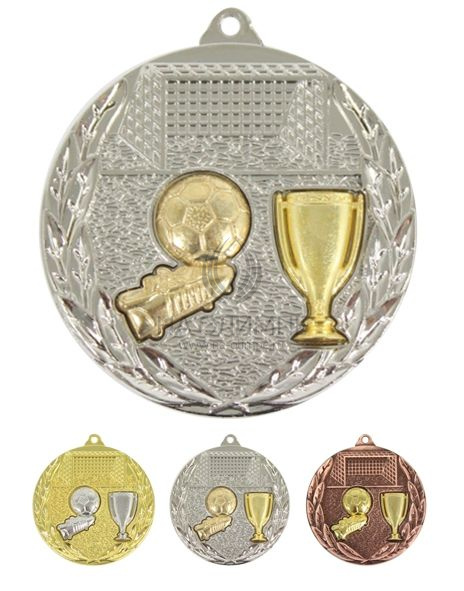 Медаль Футбол MD 813 S, цвет серебро