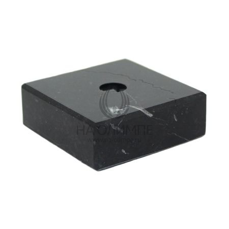 Мрамор черный 10х5, размеры 100x100x50 мм